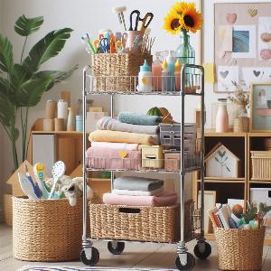 Organizing Your Home with Utility Carts Creative Storage Solutions-2